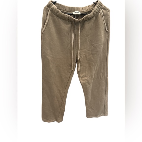 Elwood Core Straight Leg Sweatpant Small Vintage Brown Organic Cotton Loungewear - Picture 4 of 11